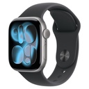 Apple Watch Series 11 GPS 42mm Space Grey Aluminium Case with Black Sport Band - S/M