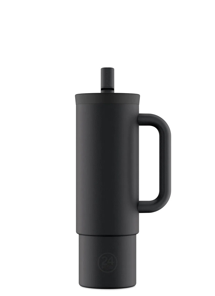 24Bottles - Straw Cup 800ml Tuxedo Black