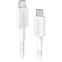 ANKER 322 USB-C Cable 3ft, 0.9 M / 60W White