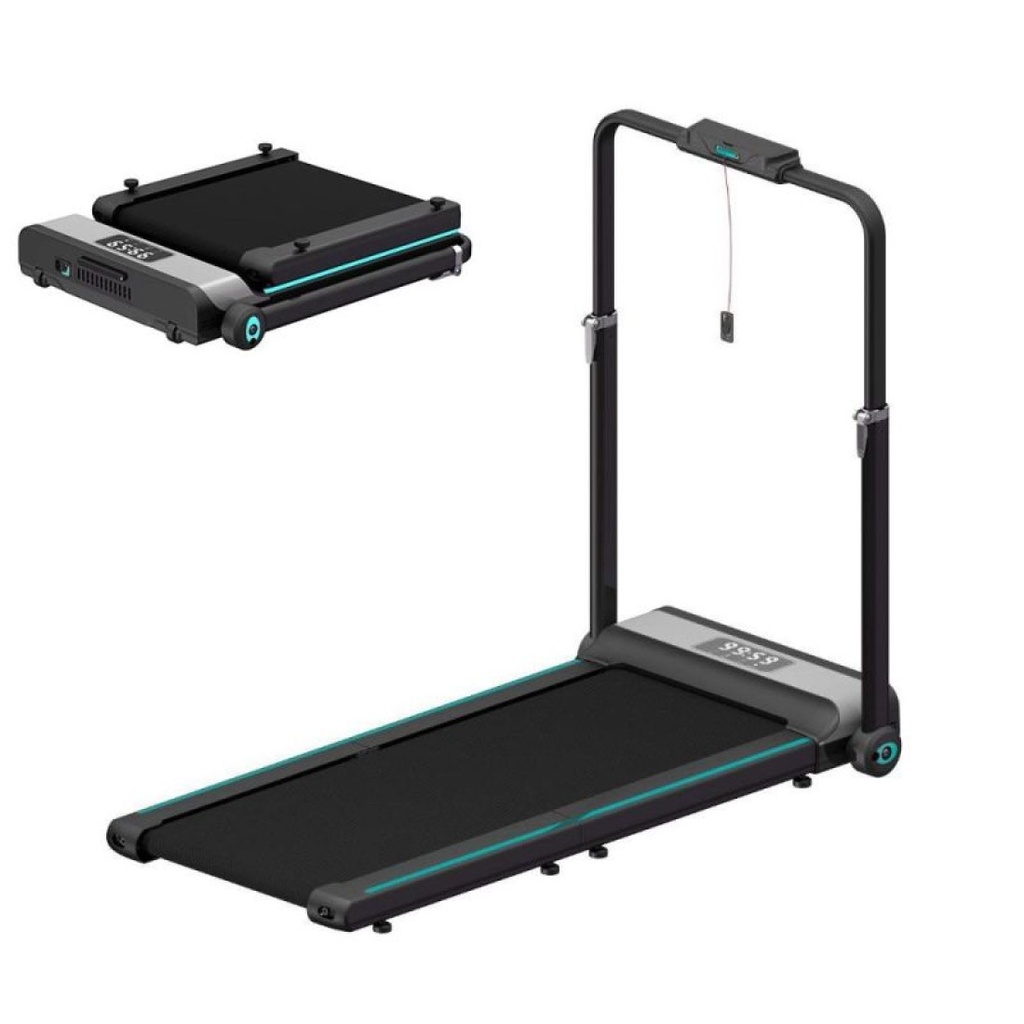 Smart Foldable Treadmill Supports up to 120 kg - Turquoise Black