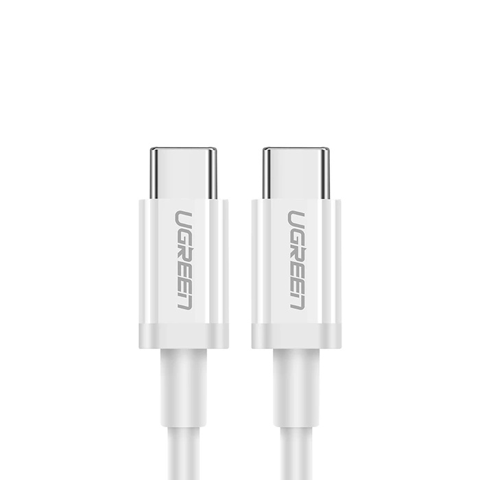 Ugreen US264 60518 USB-C / USB-C PD QC AFC cable 1m - white
