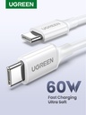 Ugreen US264 60518 USB-C / USB-C PD QC AFC cable 1m - white