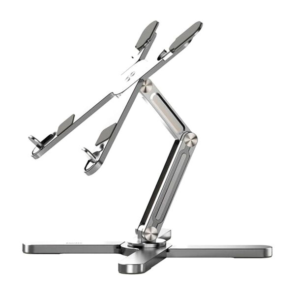 DBLXSTSND11.17 SL Blupebble 11 17' Double X adjustable &foldable alum laptop stand
