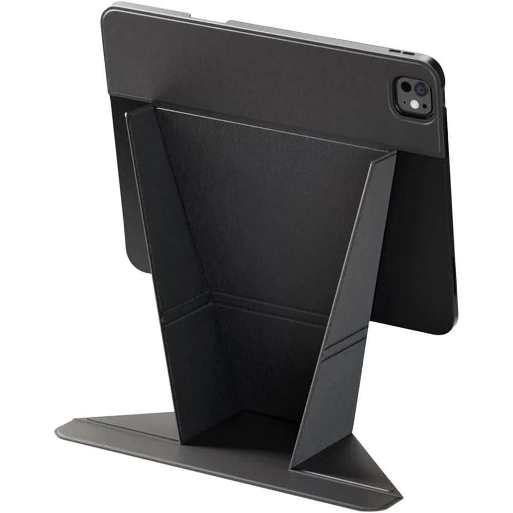 Blupebble Tokyo 11-inch iPad Pro Case, Smart Tri-Fold Stand Design, Adjustable Viewing, Elevated Case with Foldable Stand - Black