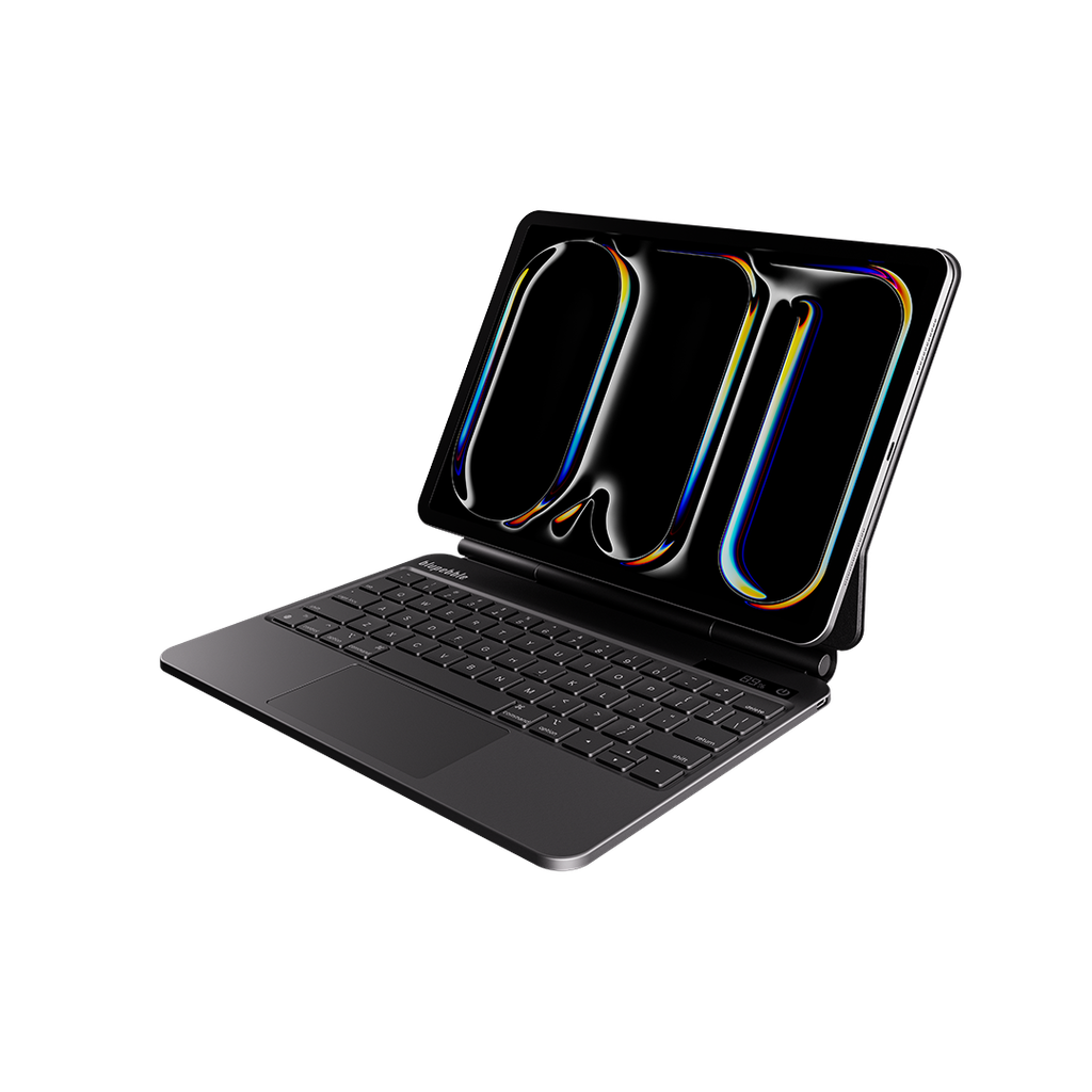 MT11PRO2024 AR EN BK Blupebble iPad Pro 11" Magic Folio w Trackpad keyboard English bk