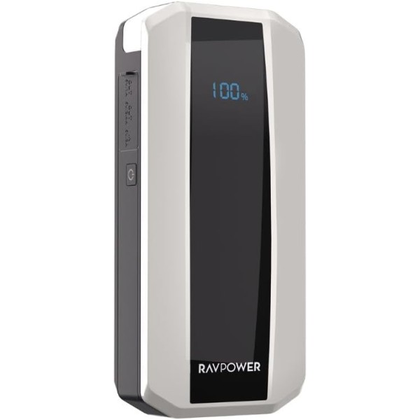 RAVPower 3-in-1 Jump Starter 11000mAh // White With Black