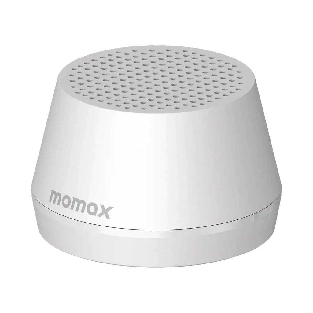 Momax 1-VIBE GO LITE Magnetic Wireless Speaker (White)
