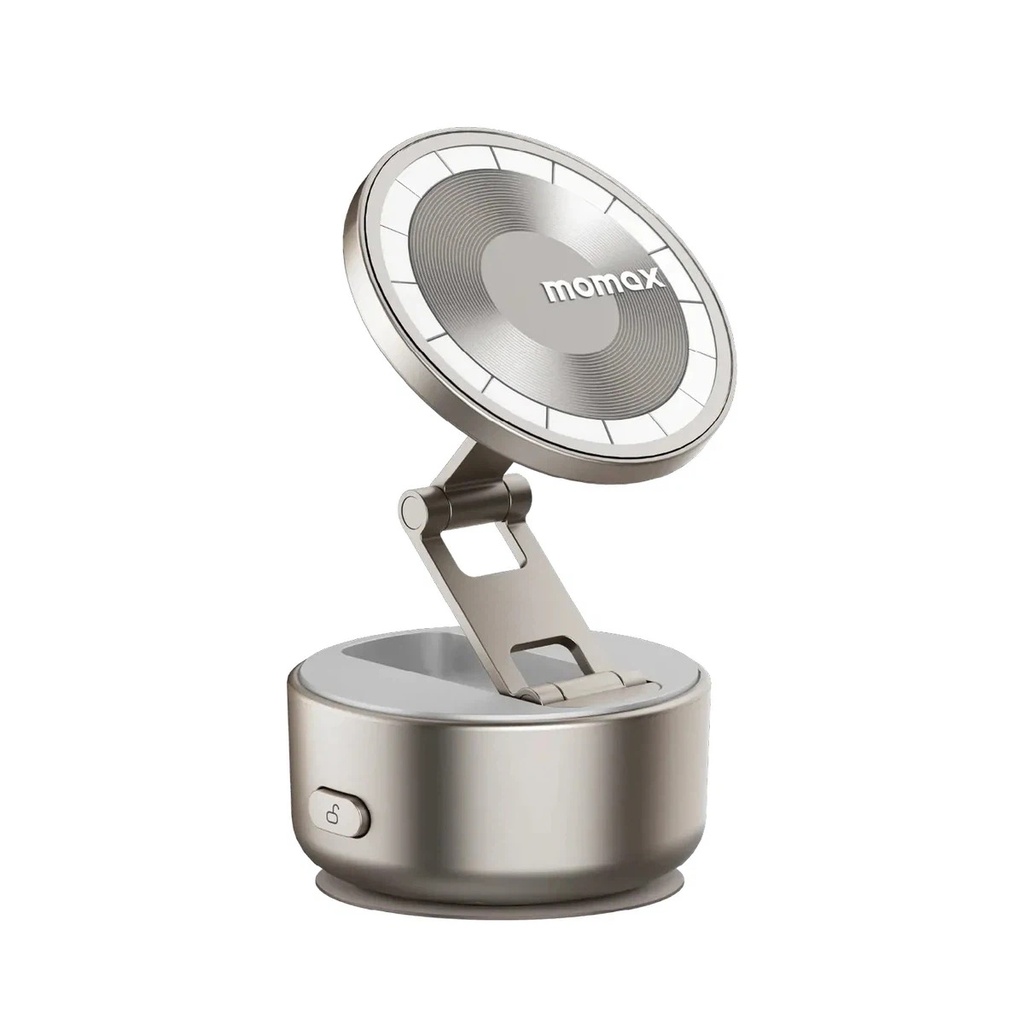 Momax 1-SNAP GO Auto Suction Magnetic Phone Stand - Titanium
