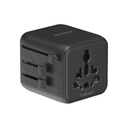 Momax 1-World Travel Adaptor (Black)