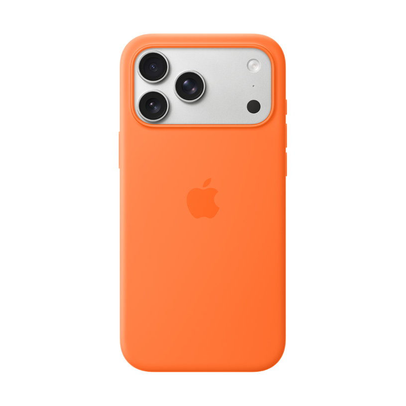 iPhone 17 Pro Max Silicone Case with MagSafe – Orange