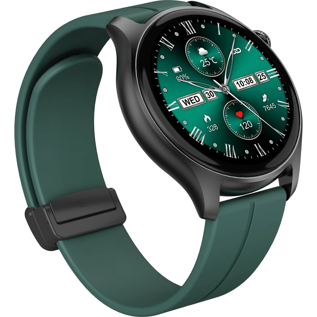 HELIX HELI-AIR 1.43” AMOLED Display Smart Watch with Bluetooth Calling, SOS Emergency Alert, Health Monitoring, Multi-Sport Modes & Magnetic Strap