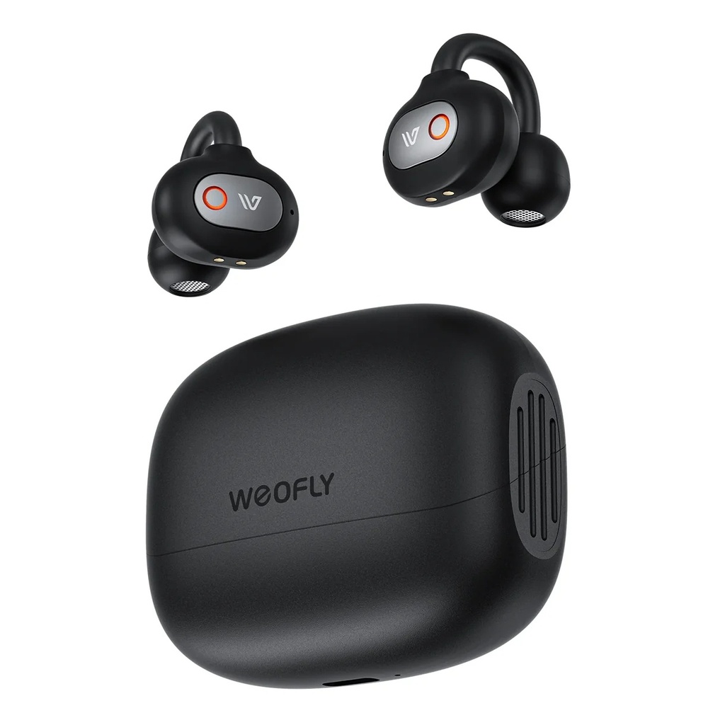 Weofly ClipFits Lite Clip-on Earbuds - Black