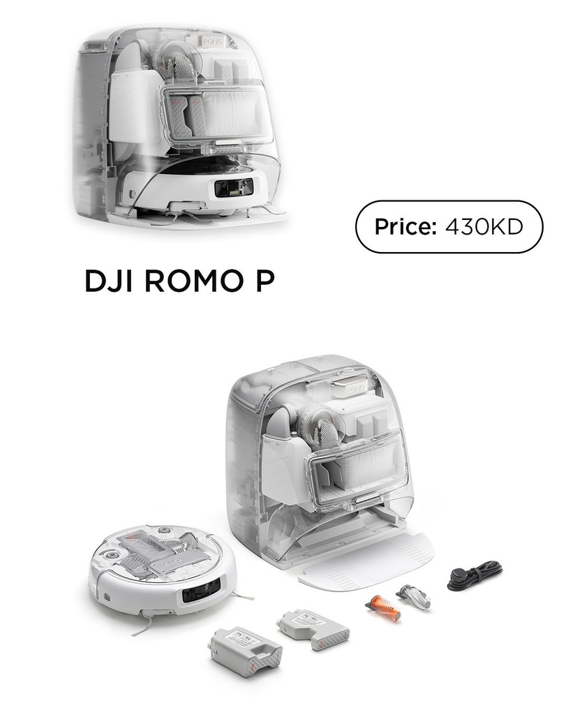 DJI ROMO P Robotic Vacuum Cleaner (Water Tank Version)