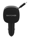 RAVPower RP-VC1021 PD60W 3-Port  Car Charger black
