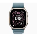 Apple Watch Ultra 3 GPS + Cellular 49mm Natural Titanium Case with Light Blue Alpine Loop - Medium