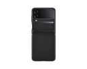 Samsung Flip 4 Flap Leather Cover - Black