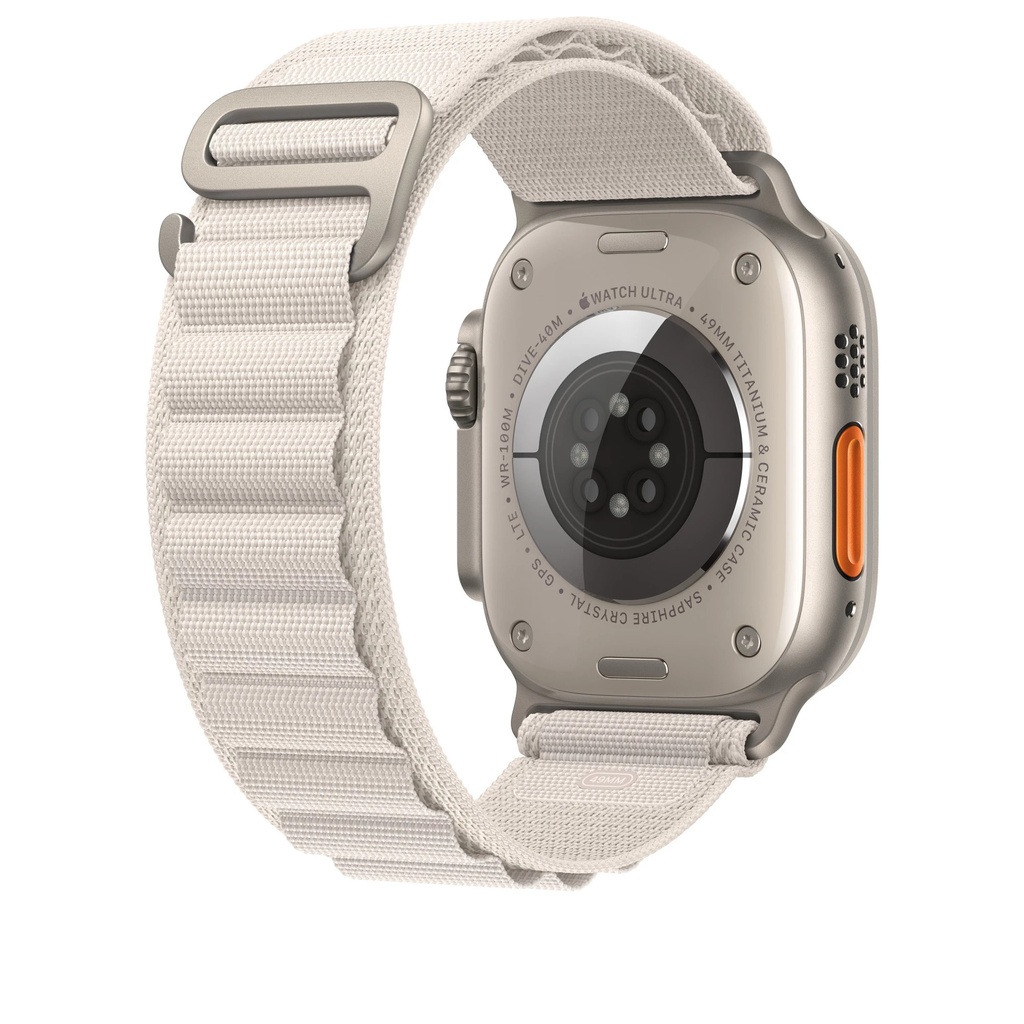 Apple Watch Original 49mm Starlight Alpine Loop - Large