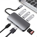 iWalk PD 100W 7-in-1 Station Hub Type-C Multiport Adapter,4K HDMI PD 100W USB 3.0 Card Reader - Gray