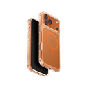 UNIQ Hybrid iPhone 17 Pro Max (2025) 6.9-inch Magclick Charging Lifepro Xtreme (Af) - Frost Clear/Volt Orange (Frost Clear/Volt Orange)