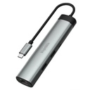 Blupebble 6-In-1 C6 Hub Multimedia Hub Grey