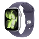 Apple Watch Series 11 GPS 42mm Silver Aluminium Case with Purple Fog Sport Band – S/M