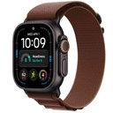 Apple Watch Ultra 4 GPS + Cellular, 49mm Black Titanium Case with Burgundy Alpine Loop - Large