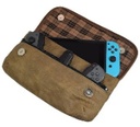ith Switch, Urban Travel Pouch, Soft Storage Bag, Scratch & Bump Protection, Minimalist Essentials, Waxed Canvas, Handmade, Fatigue