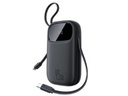 Baseus EnerFill FC31 Qpow3 Digital Display Power Bank with 2 Built-in USB-C Cables 10000mAh 45W - Cosmic Black
