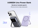 UGREEN Uno 10000mAh Magnetic Wireless 7.5W Power Bank 20W  Purple