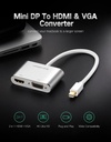UGREEN Mini DP to HDMI + VGA Converter (Silver)