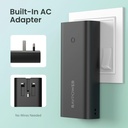 Ravpower RP-RP243 10000mAh 20W 3-Ports With Power Bank UK Plug black