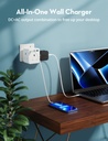 RAVPower RP-PC1037 PD 20W wall charger White UK Version with 3 AC plug white