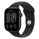 Apple Watch Series 12 46mm Black Aluminium Case with Black Sport Band - M/L